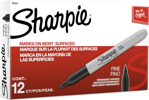Sharpie Permanent Markers (12-Pack)