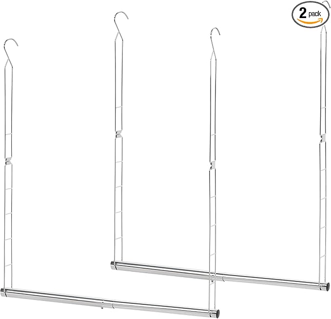 STORAGE MANIAC Hanging Closet Rod (2-Pack)