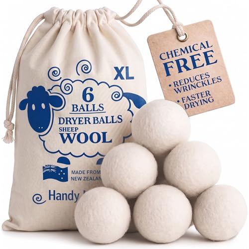 Handy Laundry Wool Dryer Balls (6-Pack)