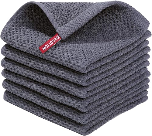 Homaxy Cotton Waffle Dish Cloths