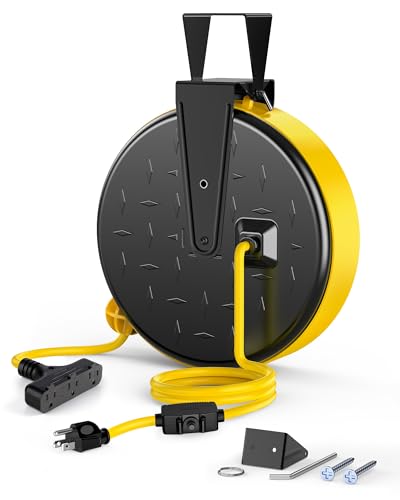 DEWENWILS Retractable Extension Cord Reel