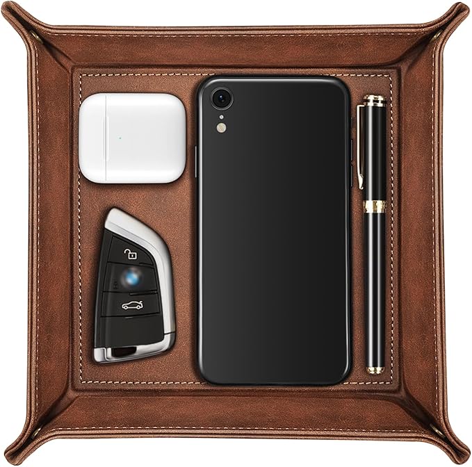 SITHON Leather Valet Tray