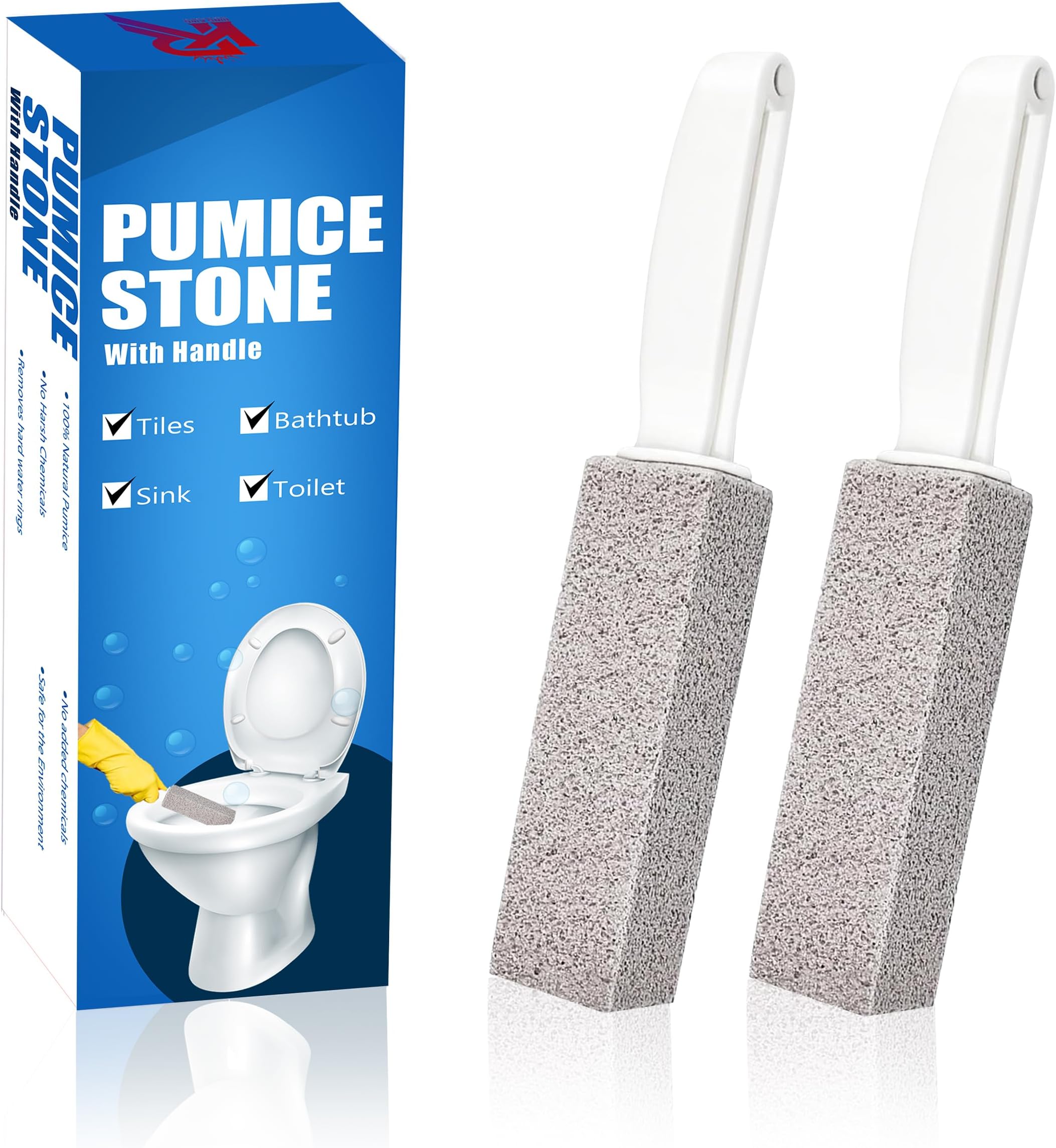 Pumice Stone Toilet Bowl Cleaner (2-Pack)