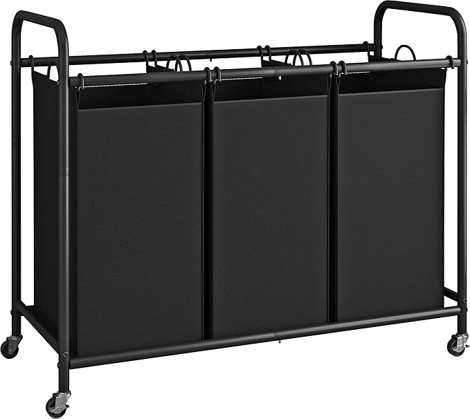 LINZINAR 3-Section Laundry Hamper