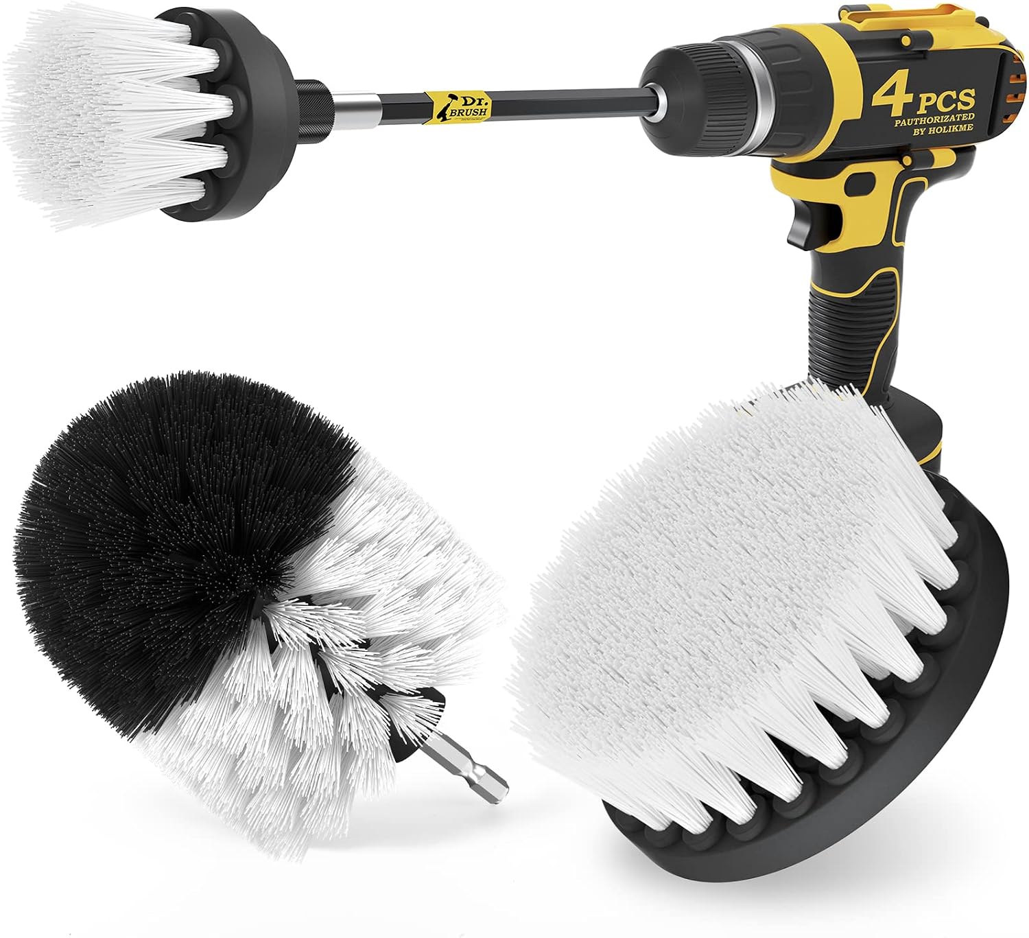 Holikme Drill Brush Attachment Set (4-Pack)