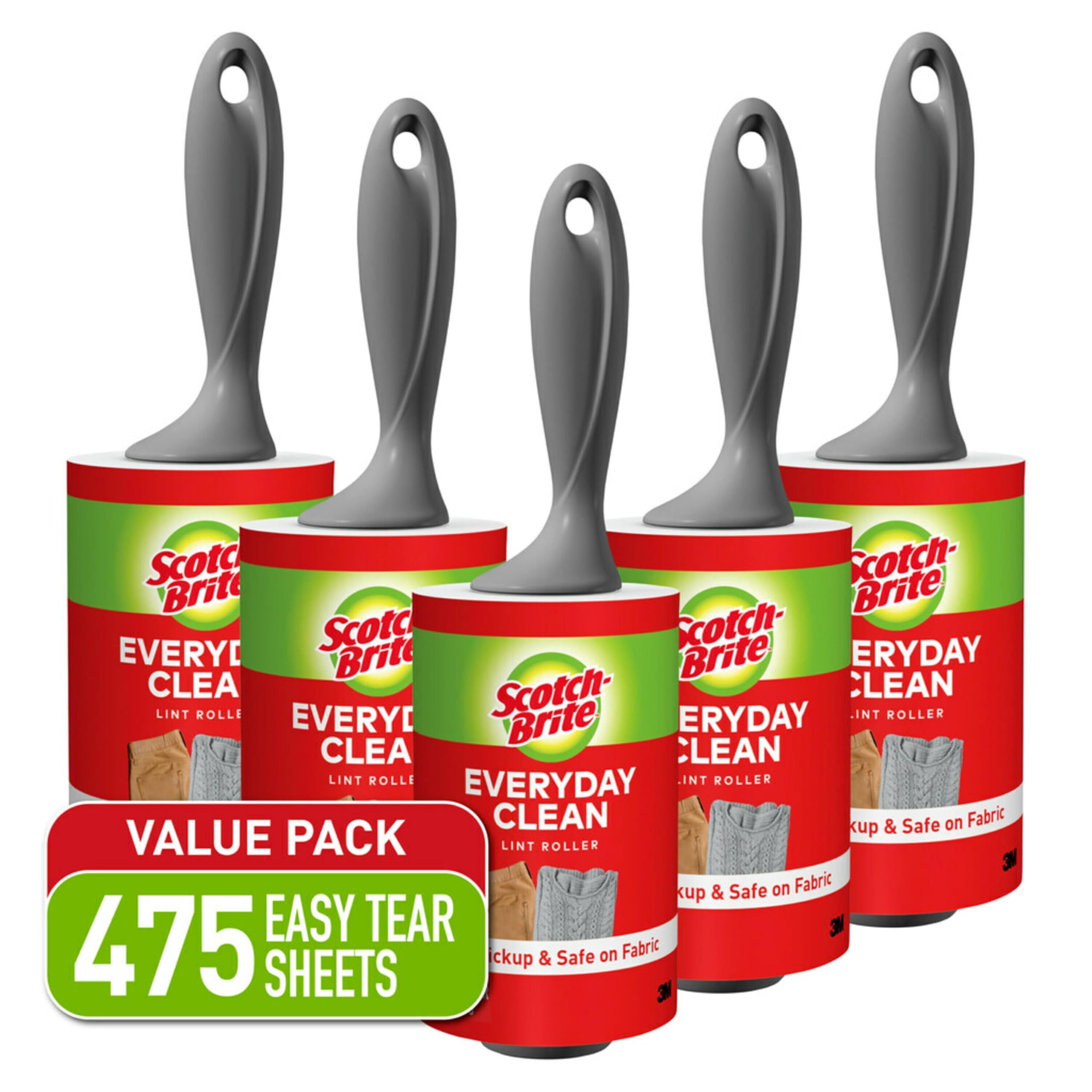 Scotch-Brite Lint Roller (5-Pack, 475 Sheets)