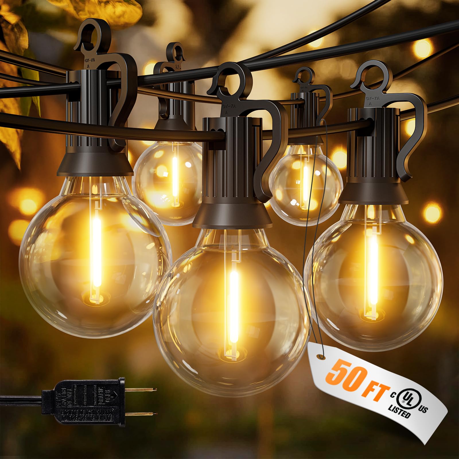 Brightown Outdoor String Lights (50 ft)