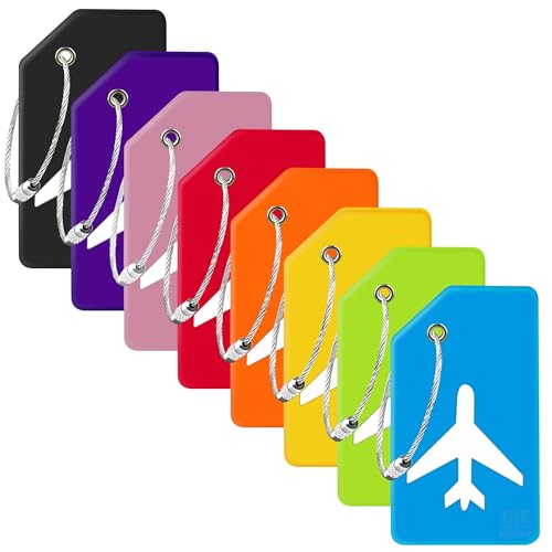 Gostwo Silicone Luggage Tags (8-Pack)