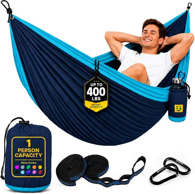 Camping Hammock with Tree Straps (Medium)