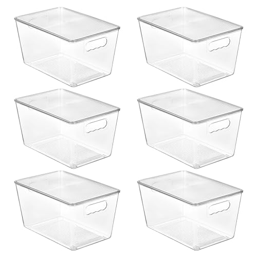 Vtopmart Clear Stackable Storage Bins (6-Pack)