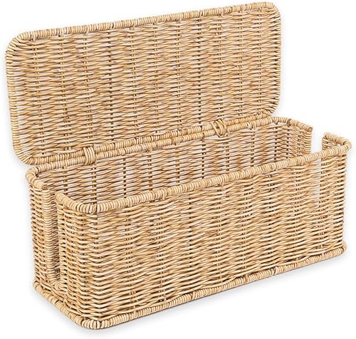 Cantalop Rattan Cable Management Box