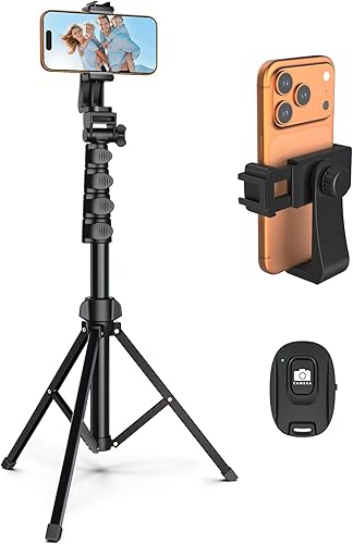 64-Inch Phone Tripod with Remote