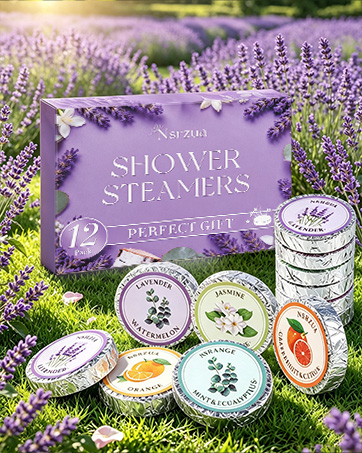 LiBa Shower Steamers Aromatherapy (12-Pack)