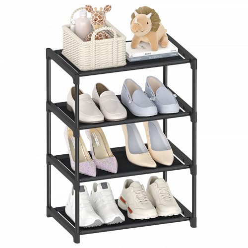 Autonomier 4-Tier Narrow Shoe Rack