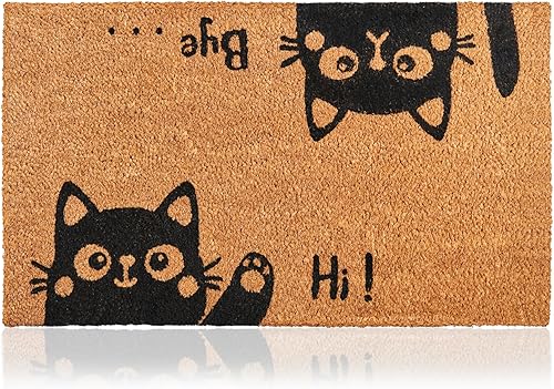 AMARU Hi-Bye Cat Coir Doormat