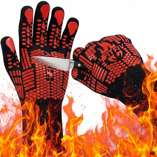 FITFIV Heat-Resistant BBQ Gloves