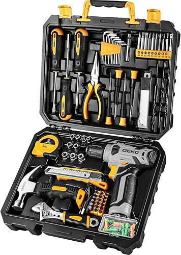 DEKOPRO 126-Piece Tool Kit with Drill