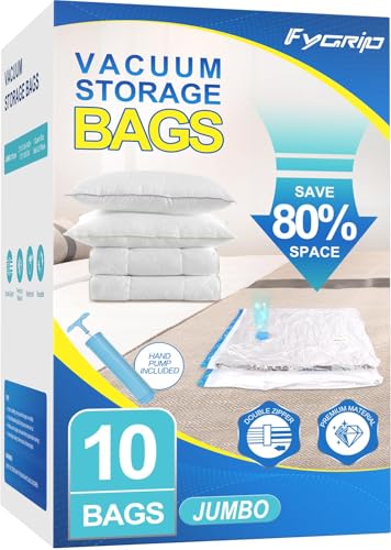 Fygrip Vacuum Storage Bags with Hand Pump