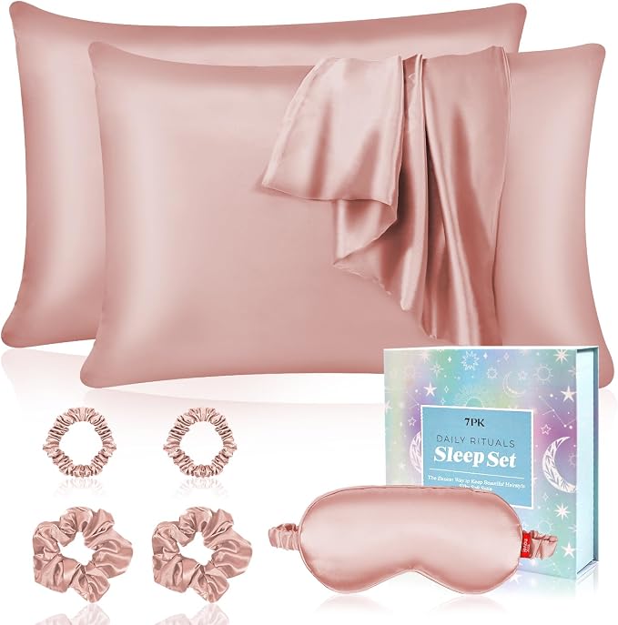 Satin Pillowcase + Sleep Mask Gift Set