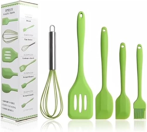 5-Piece Silicone Spatula & Whisk Set
