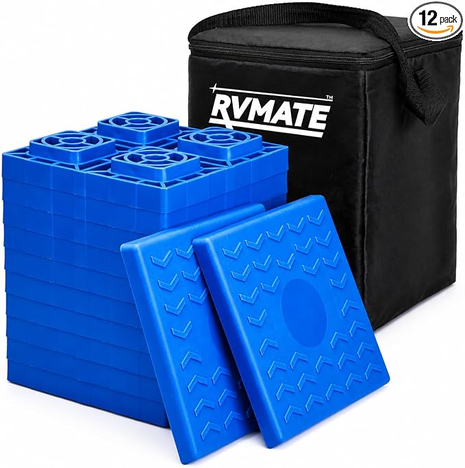 RVMATE RV Leveling Blocks (12-Pack)