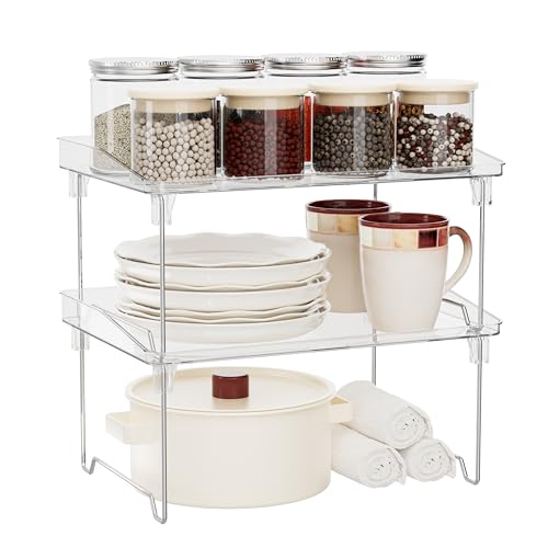 STARLATTA Stackable Cabinet Shelf Risers