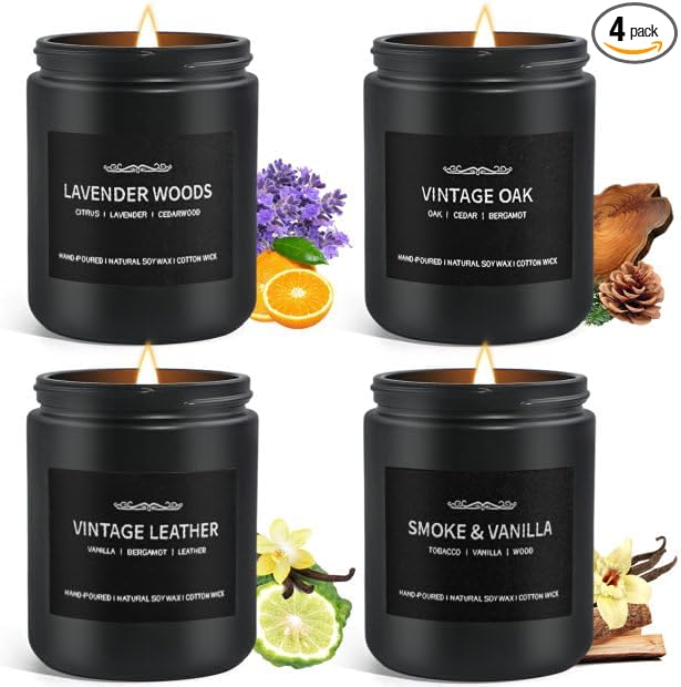 Woodsy Scented Candle 4-Pack