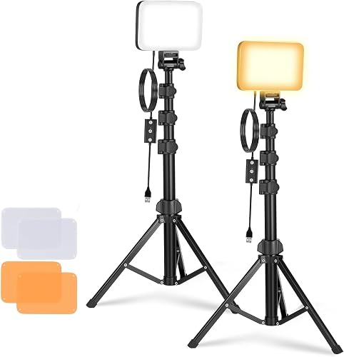 Bi-Color LED Video Light Panel Kit