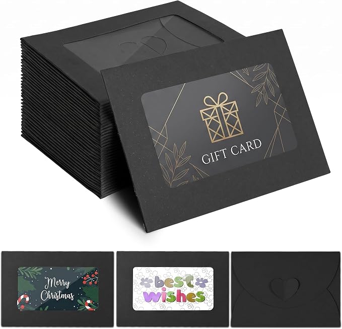 ABIDISO Window Gift Card Envelopes