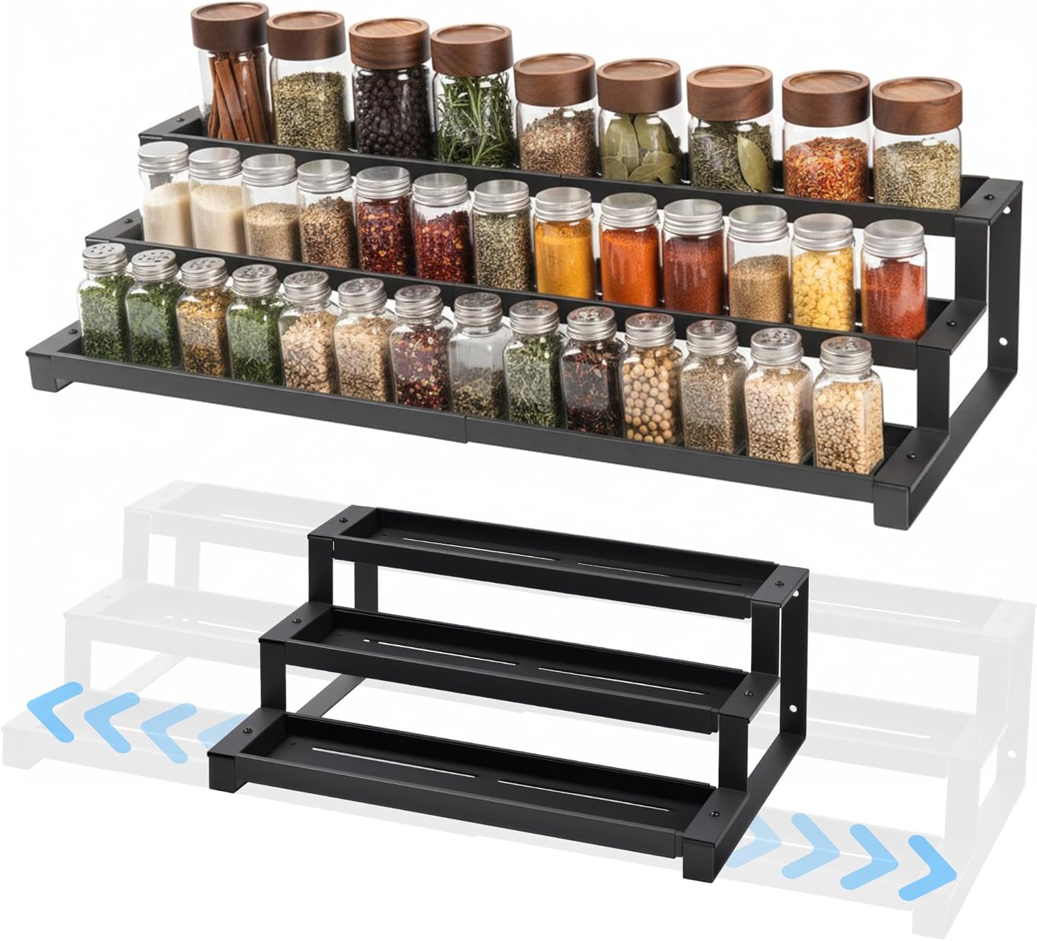 Spice Rack Organizer (3-Tier)