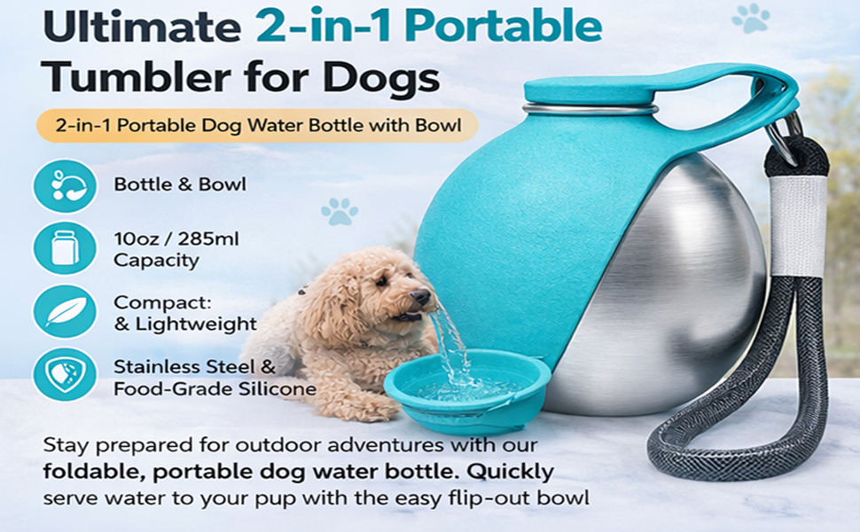 Portable Dog Water Bottle