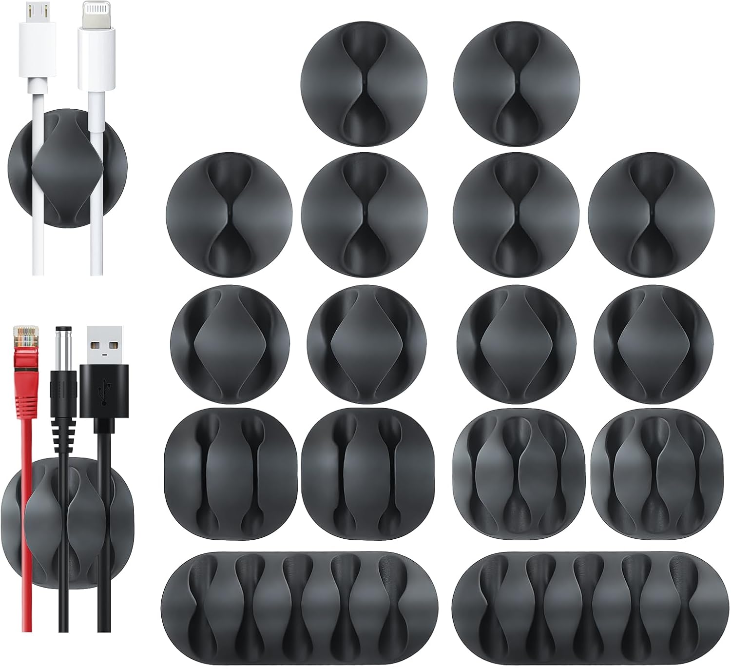 Cable Management Clips (16-Pack)