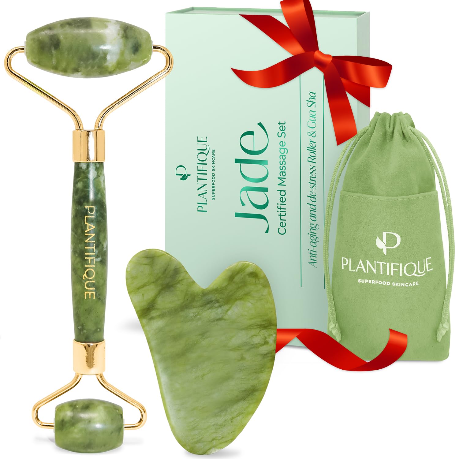 Jade Roller & Gua Sha Gift Set