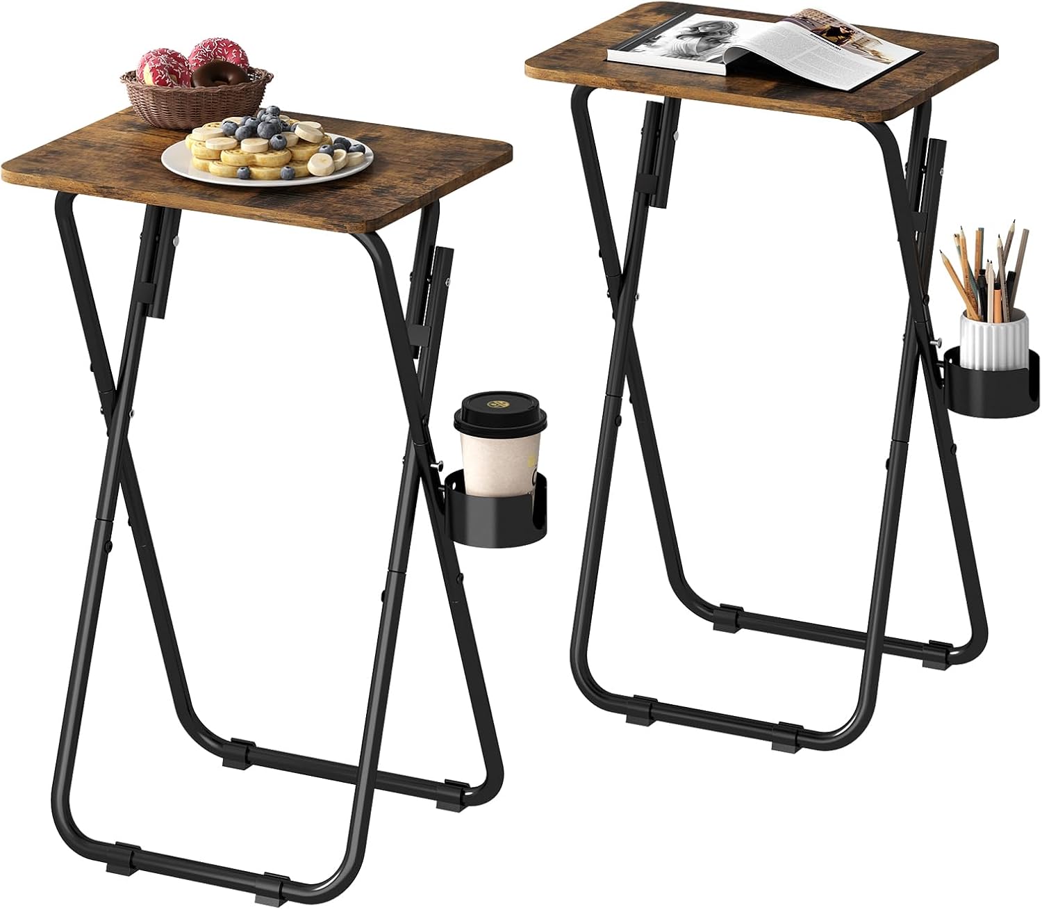 Folding TV Tray Tables (2-Pack)