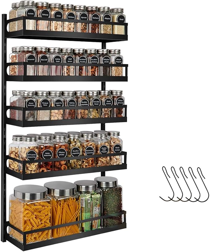 Wall-Mounted Spice Rack